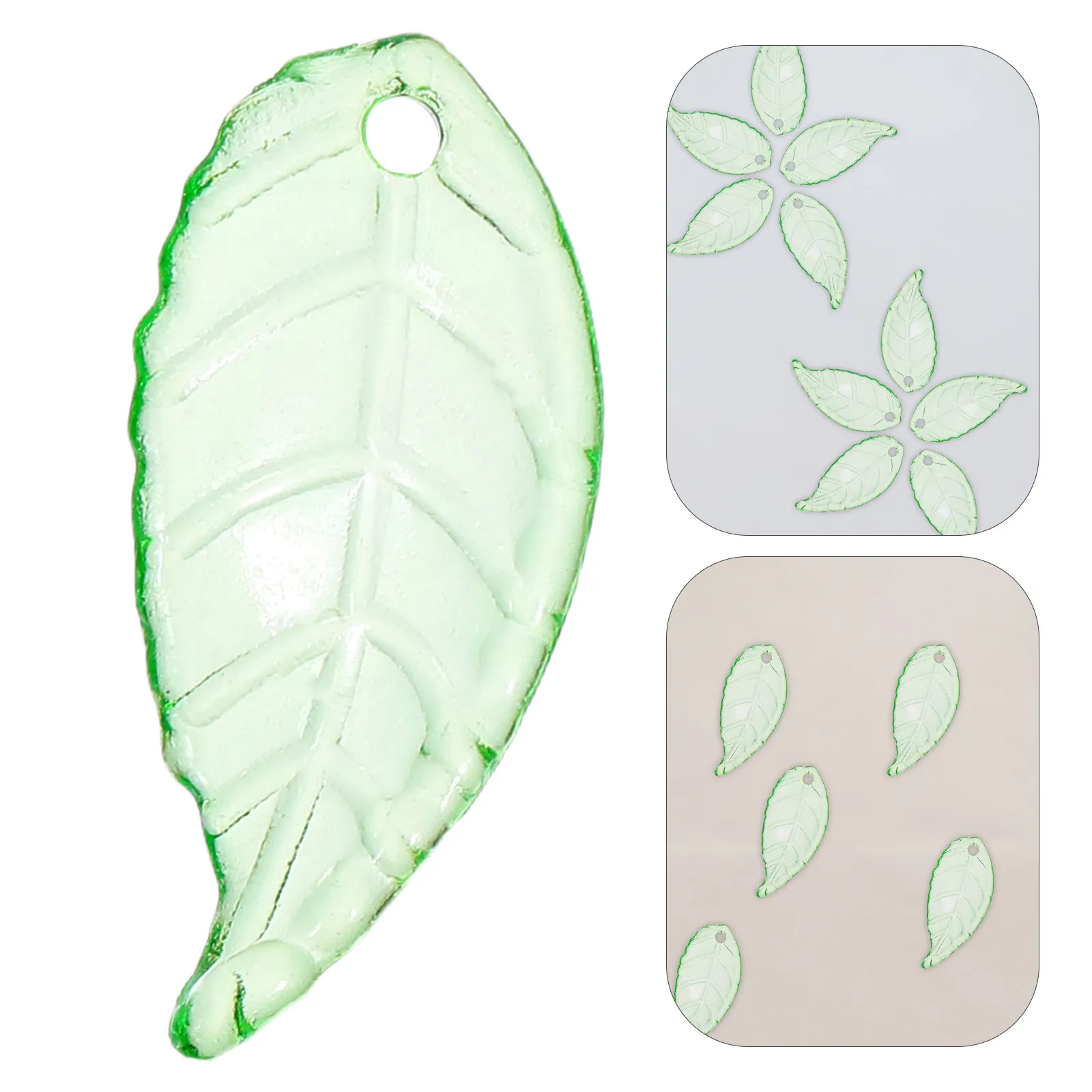 

200G Plastic Leaf Beads 10x22mm Bright Transparent Acrylic DIY Jewelry Making Components for Earrings Necklaces Bracelets Crafts