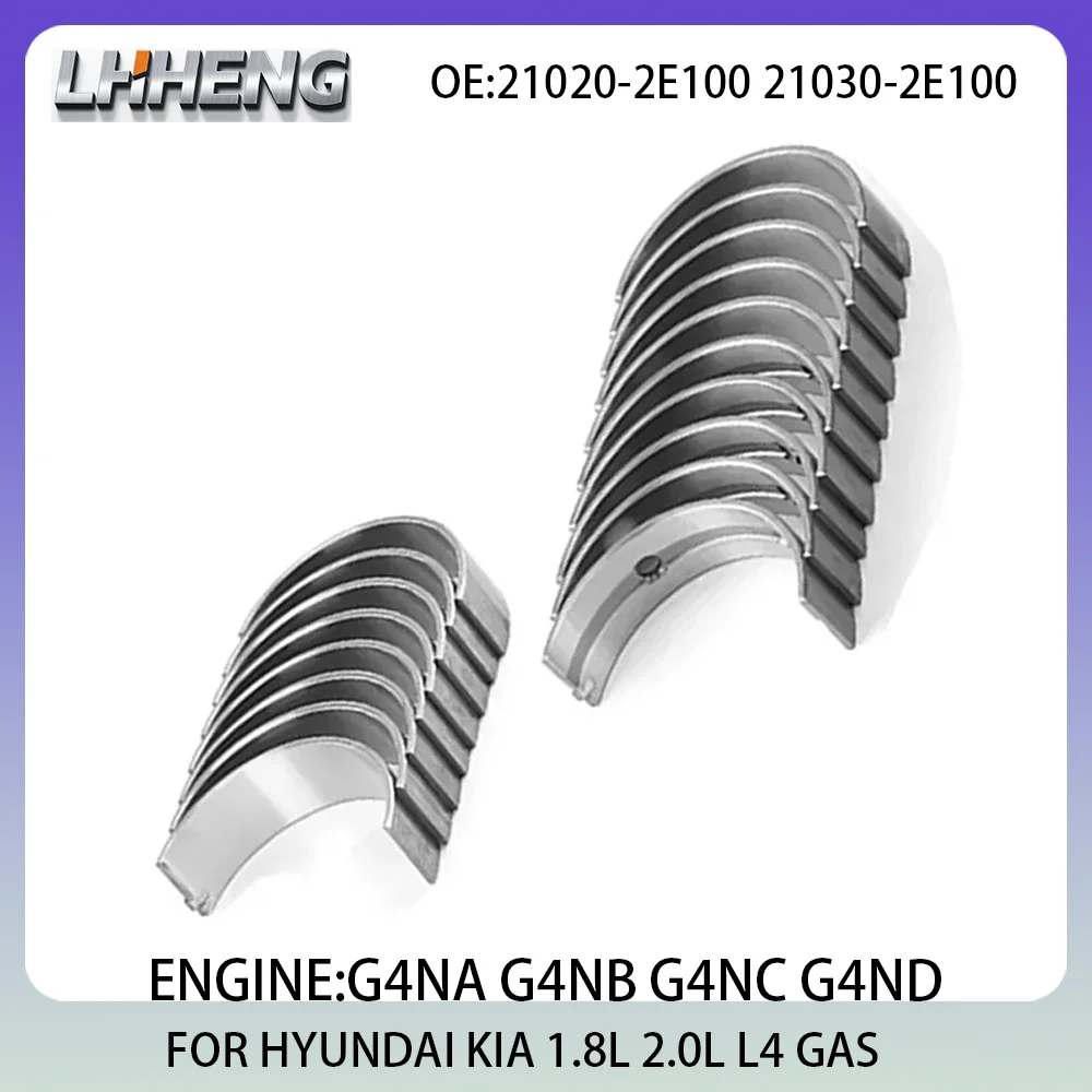 

Engine Main & Rod Bearings Kit FOR Hyundai Elantra Tucson Kia Soul 1.8 L T 2.0 L T 1.8L 2.0L L4 GAS 11-25 G4NA G4NB 21020-2E100