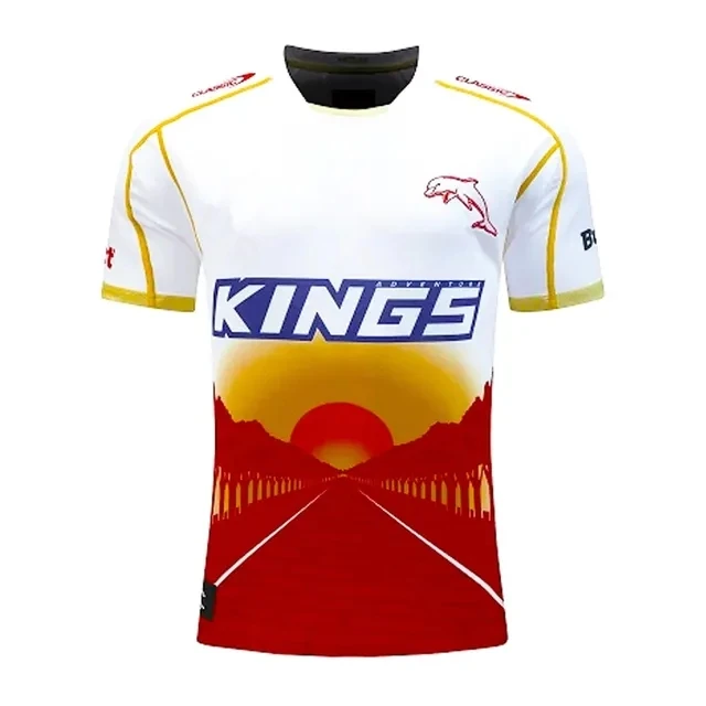 2024 Dolfijnen Heren Inheemse Rugbytrui 2024/25 Dolfijnen Thuis Anzac Erfgoed Jersey Maat S--5XL