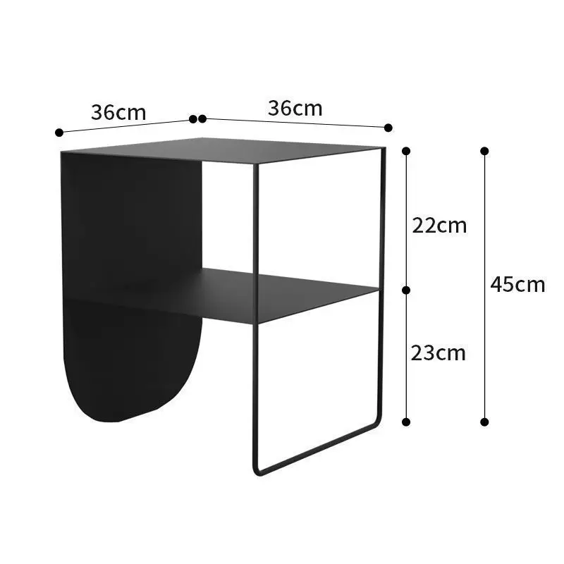 Modern Coffee Table Living Room Sofa Side Table Bedroom Home Bedside Table Light Luxury Nordic Living Room Iron Coffee Tables