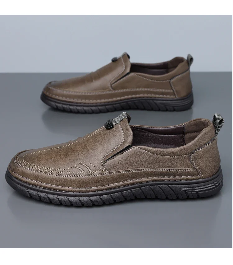 Herren Business-Slipper mit weicher Sohle, bequeme Freizeitschuhe, rutschfest, verschleißfest, Slip-On-Herrenschuhe-HT999 – Detail 8