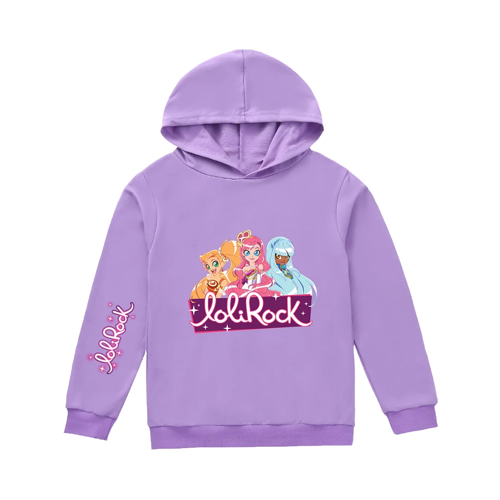 LoliRock Magical Kids Clothing Hoodies Sweatshirts Girls LoliRock Spring Autumn Fall Hip Hop Hoody Kids Long Sleeve Casual Tops