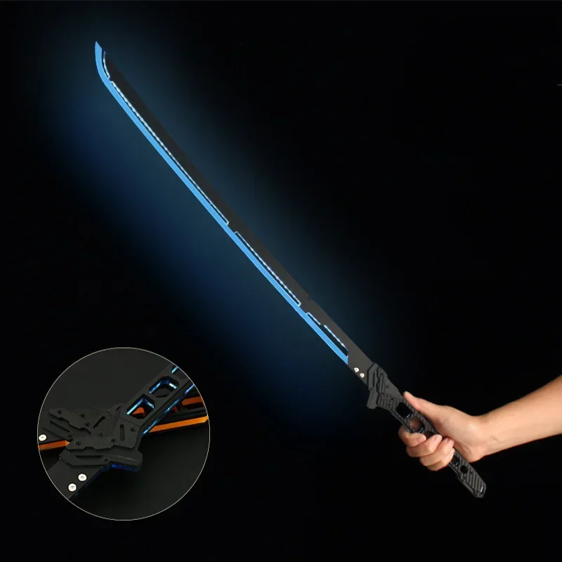 80cm Lightsword Series Thermal Samurai Sword Chargeable Glow Acrylic Katana Game Cyber Punk Peripheral Cosplay Prop Toys Boys