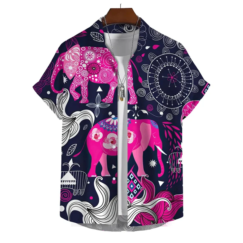 

Summer New 3D Persia And India Paisley Pattern Printing Shirts For Men Hinduism Spiritual Totem Graphic Shirts & Blouses Clothes