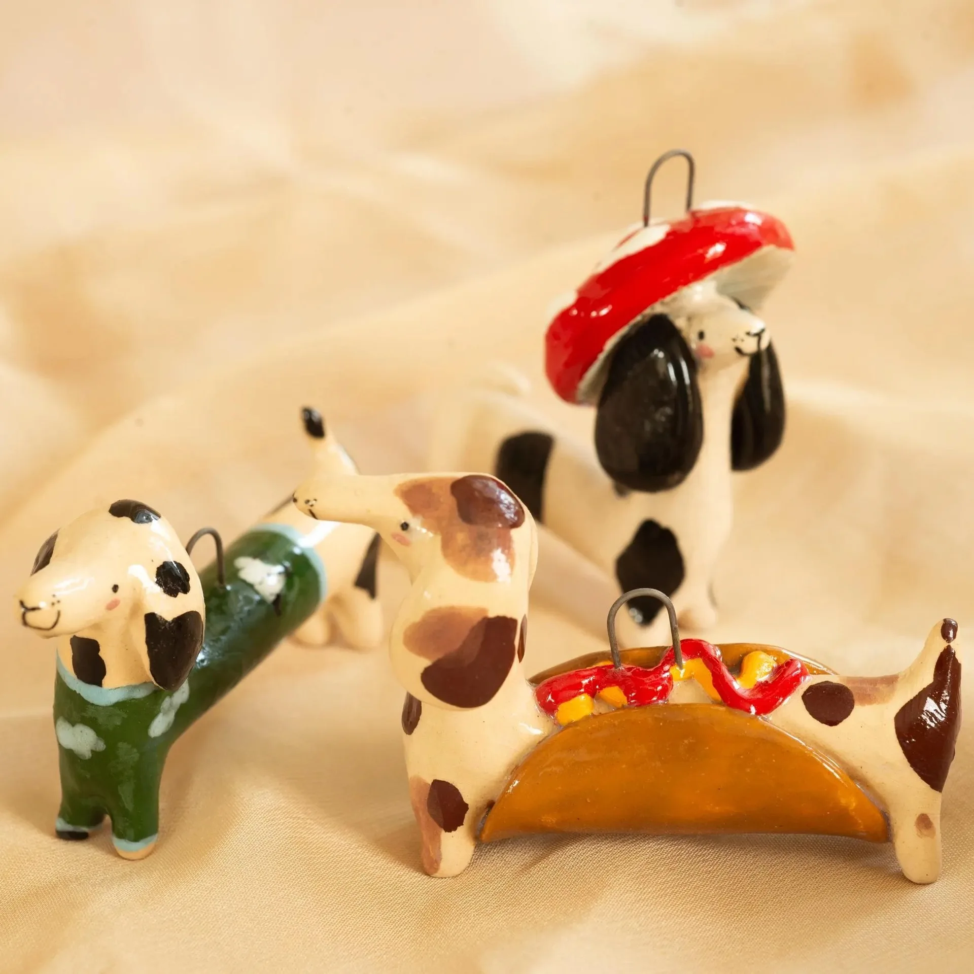 Ins Unique Puppy Dog Dachshund Pendants for DIY Necklace Bracelet Keychain Diverse Handmade Jewelry Making Accessories