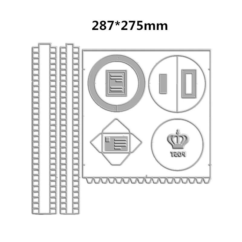 New 2021 Pocket Die Telephone Booth Mailbox Metal Cutting Dies For Scrapbooking Embossing Frame Card Craft Christmas crafts