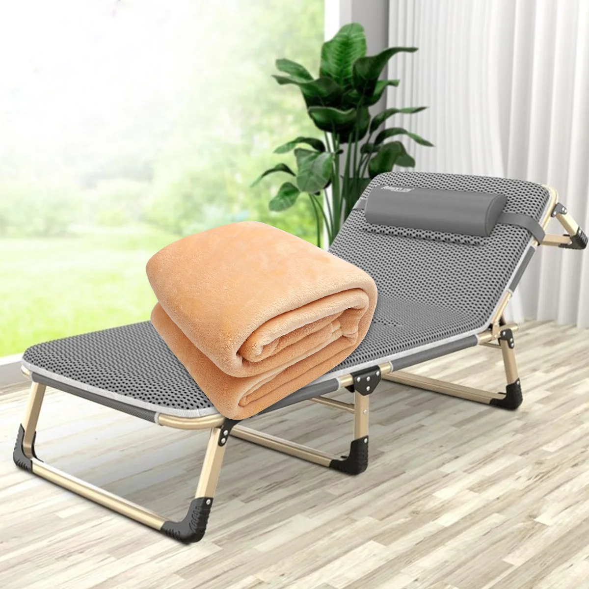 

1Pcs 100x150cm Coral Fleece Blanket Smooth Non Pilling Warm Flannel Blanket for Sleeping Home Decoration Khaki