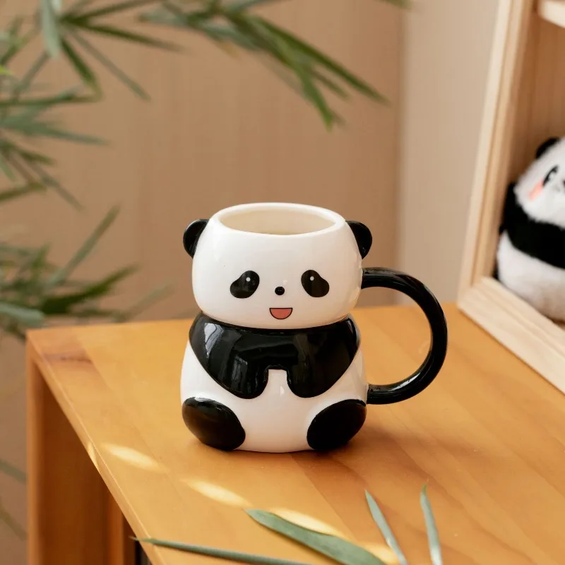 

Hand Drawn 3D Animal Breakfast Ceramic Cup Cute Pet Cartoon High Beauty Makeup Creative Student Children's Drinking Cup