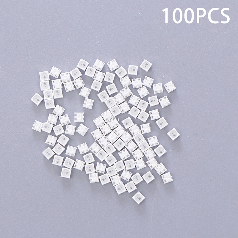 100Pcs WS2812B 2020 LED Chip Mini White PCB RGB Full Color LED Chip DC5V For LED Strip Screen