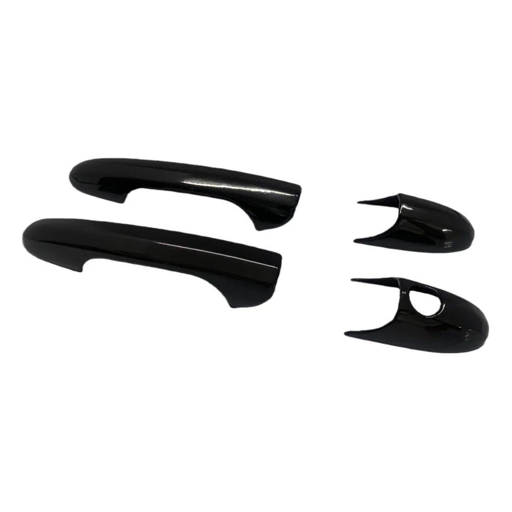 4 قطعة/المجموعة غطاء مقبض الباب لشركة فيات 500 وأبارث 595 695 2007-2025 ألياف الكربون مقابض باب السيارة غطاء الزخرفية الكسوة