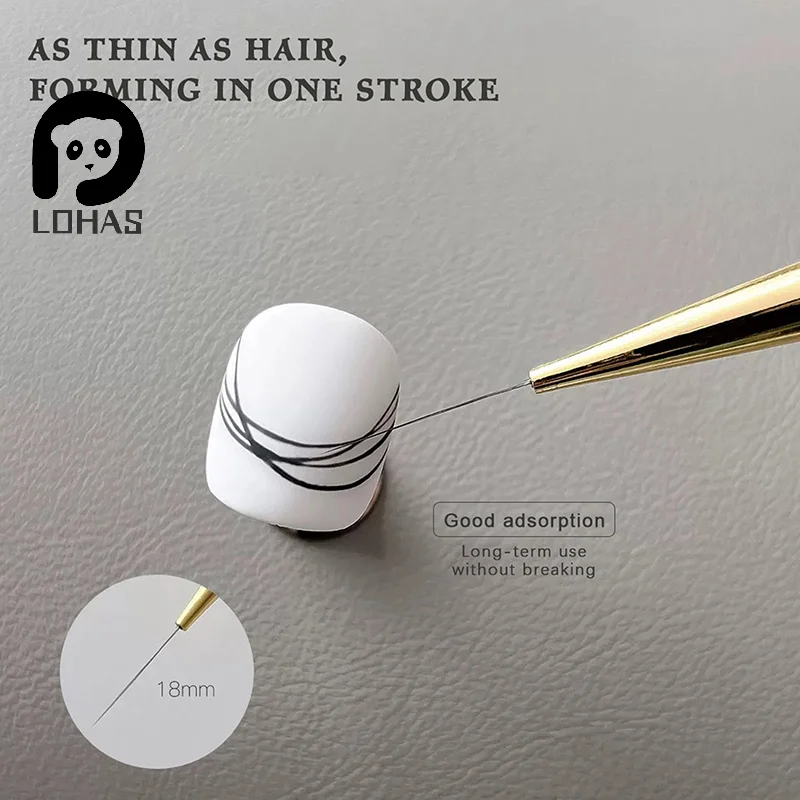 5 個のアクリルネイルアートブラシマニキュアジェル用ホワイトハンドル描画ドットストライプパターン DIY クリエイティブクラフトネイルアートペン