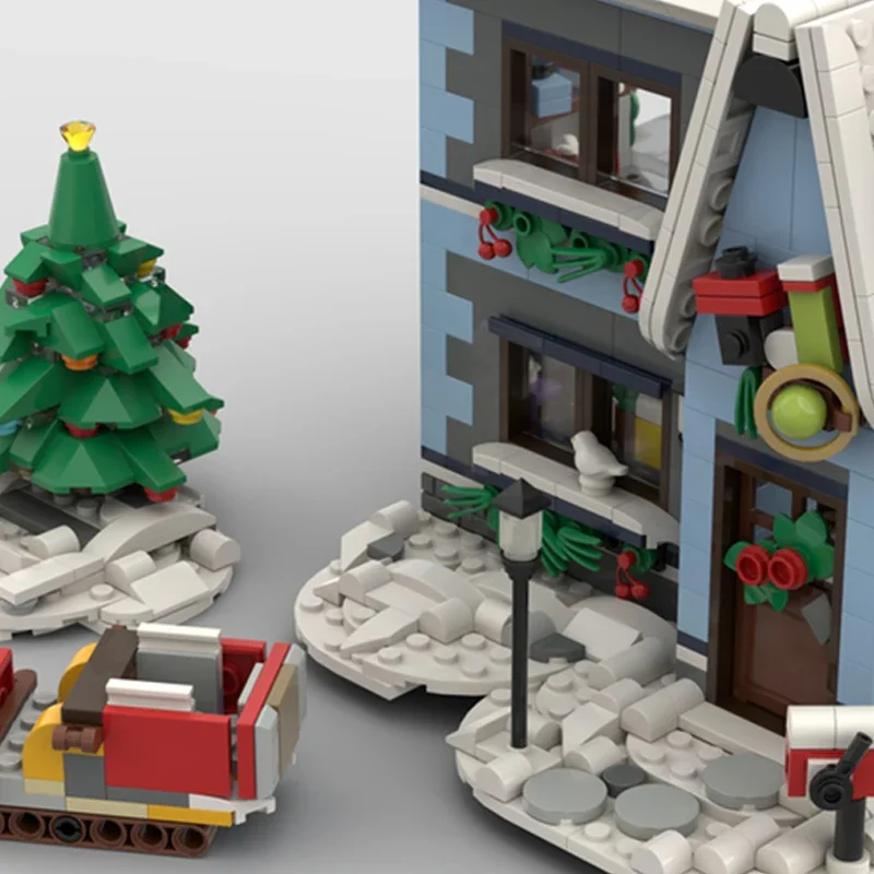 MOC-Blocos De Construção Para Crianças, Modelo Street View, Loja De Brinquedos, Tijolos Técnicos, Montagem DIY, Brinquedos De Construção, Presente De Férias, Livro