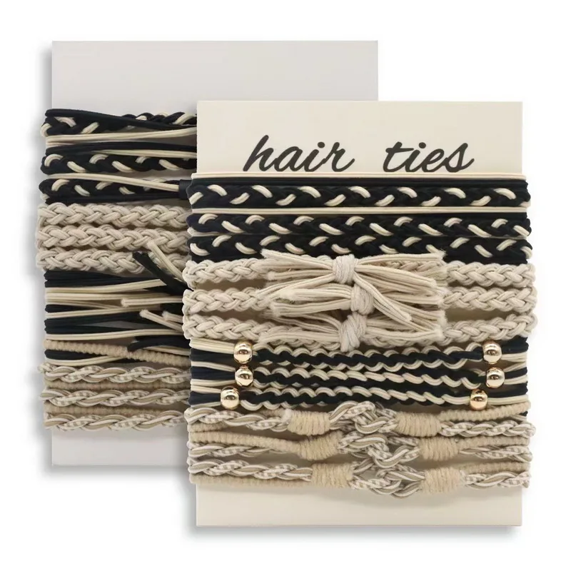 12 Stück Damen Boho Haargummibänder für Haare Mädchen Retro Armband Haargummi elastisches Armband Haarseil Haarbänder Haarschmuck – Detail 8