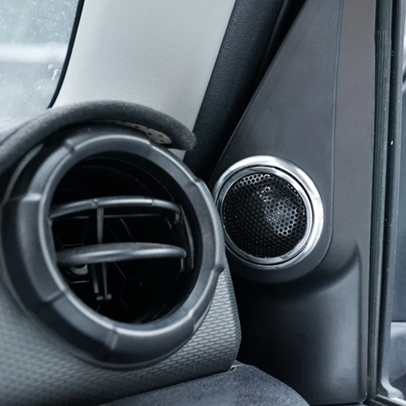 Altavoz frontal de 2 piezas para Suzuki Jimny Jb74 Jb64, accesorio de Interior de coche, triple altavoz modificado, pilar A, 2019-2023