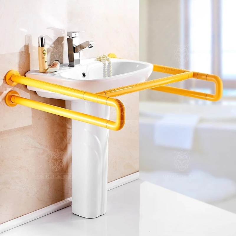 Upgraded Safety Grab Bar for Disabled Toilet Heavy Duty Anti-Slip Bathroom Handrail Elderly Balance Assist Armrest
