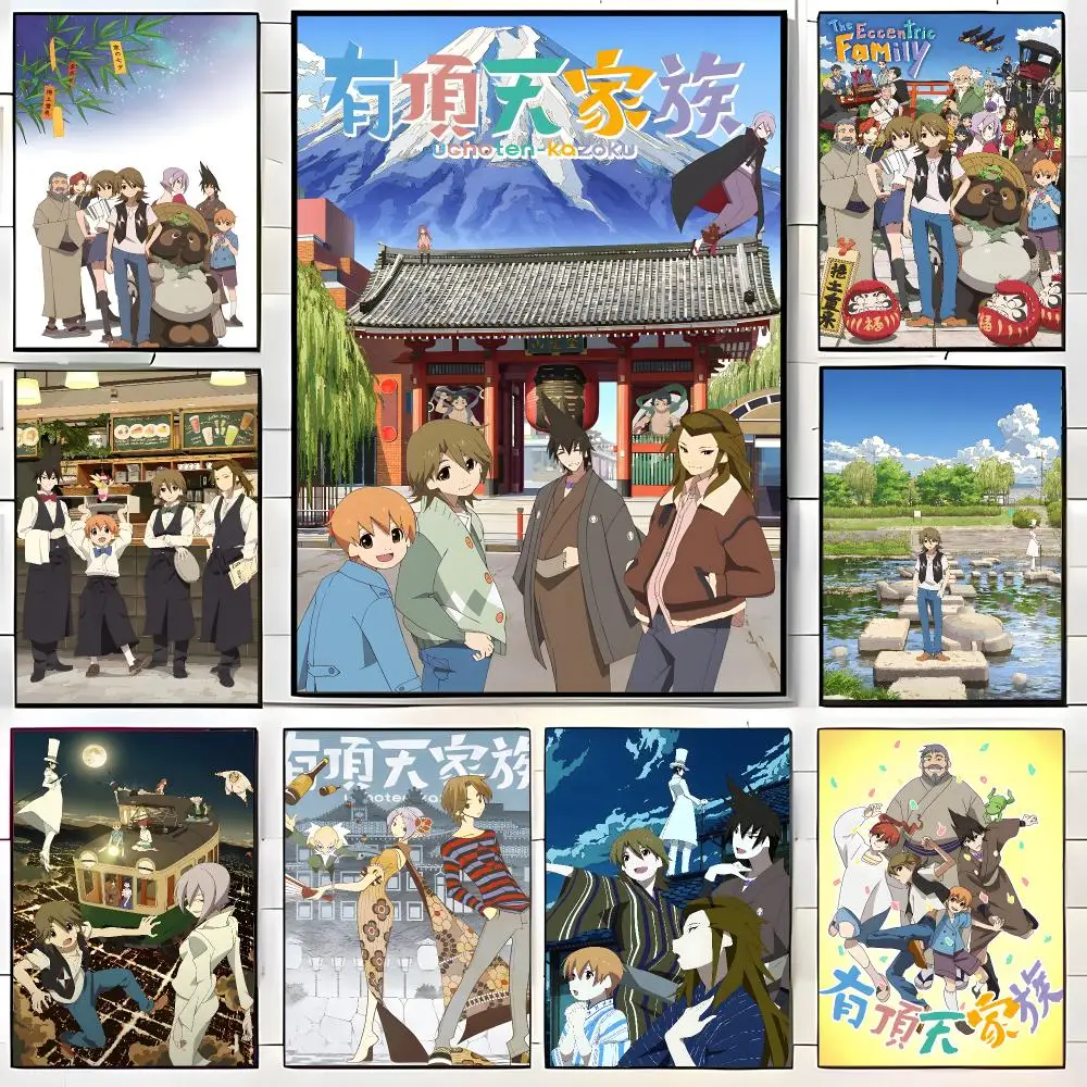 Fantasy Anime T-The Eccentric Family Poster  Self-adhesive Art Waterproof Paper Sticker Coffee House Bar Room Wall Decor