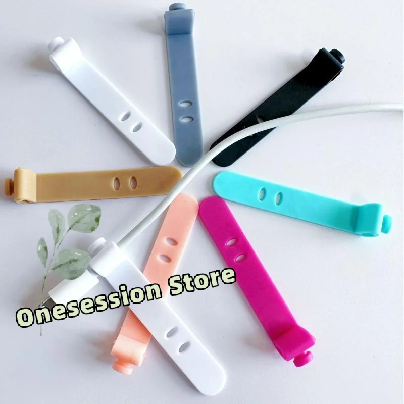 10 PCS Multicolor TPR Adjustable Reusable Perfect For Home Office Travel Cord
