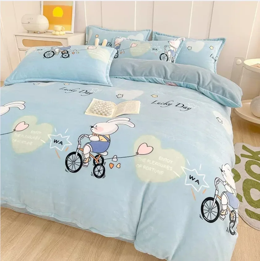 두꺼운 이불 커버, 침대에서 따뜻하게, 최고의 편안함과 스타일