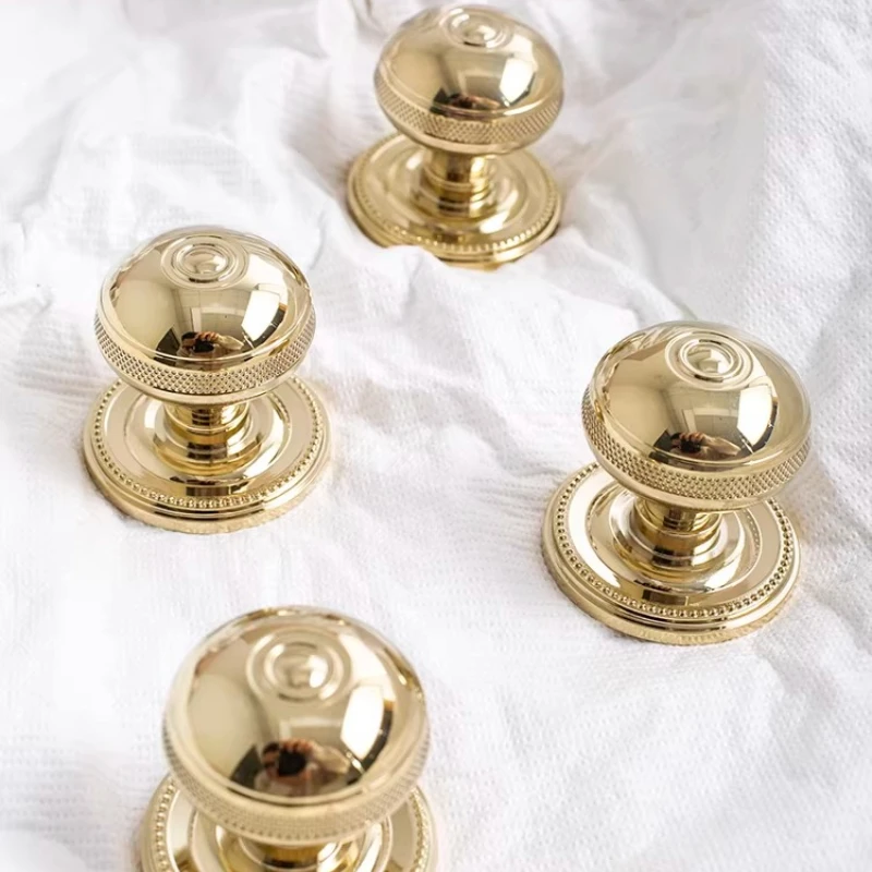 Silver Handle with Base/Gold Solid Brass Knob for Drawer Pulls Bedroom Kitchen Cabinet Handles European Style Furniture Hardware
