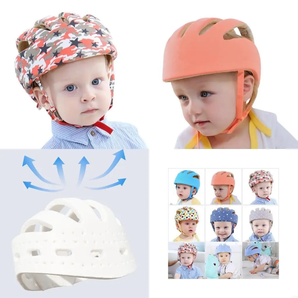 

C5AA Baby Head Protector Caps защитный шлем Head Head Head Cushion защитный кепки детская шляпа защитные шляпы для беговой
