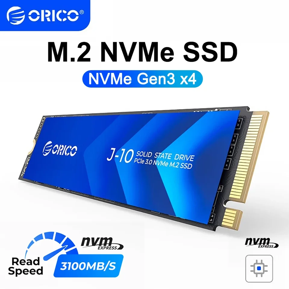 ORICO M.2 NVMe SSD 1TB 2TB 512GB 256GB 3100MB/秒 NVMe PCIe Gen3x4
