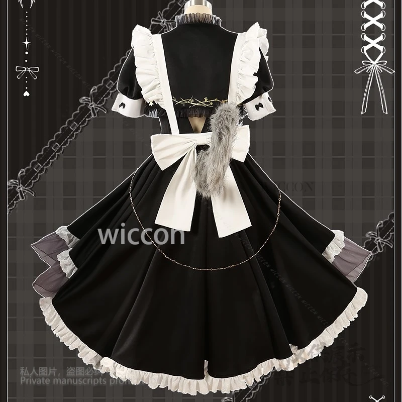 Rei dulce encantador vestido de sirvienta juego Nu: traje de carnaval accesorios sexys uniforme Anime Cosplay disfraz fiesta de Halloween personalizado