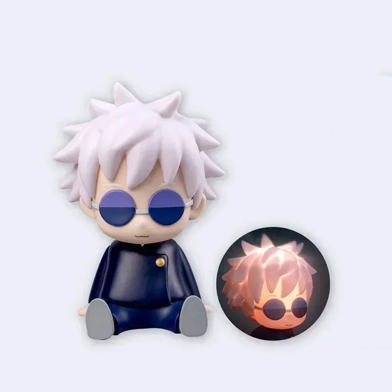 Original Jujutsu Kaisen Figure Gojo Satoru Night Light Pat The Lamp Action Figures Model Ornaments Pat Light Desk Night Lamp