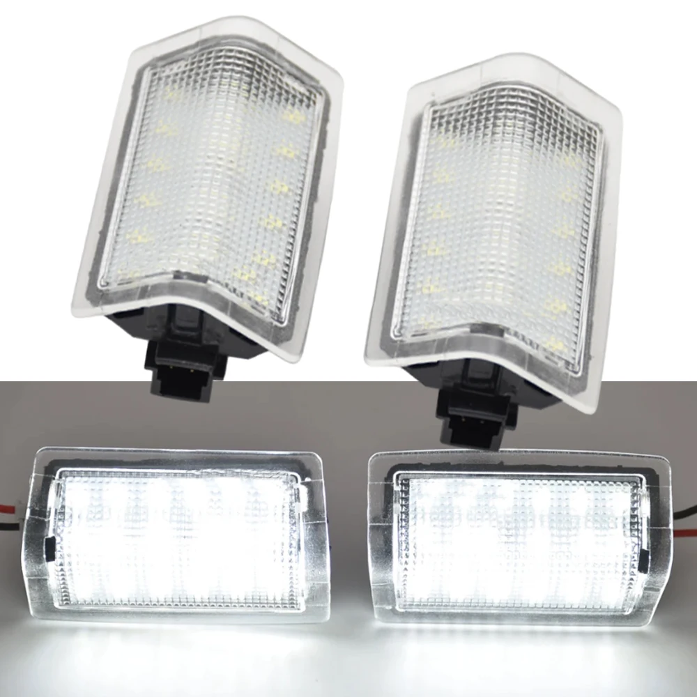 12V  2Pcs LED License Number Plate Light for Mercedes-Benz GLC GL C E A B ML Class   Xenon White Light Car Accessories