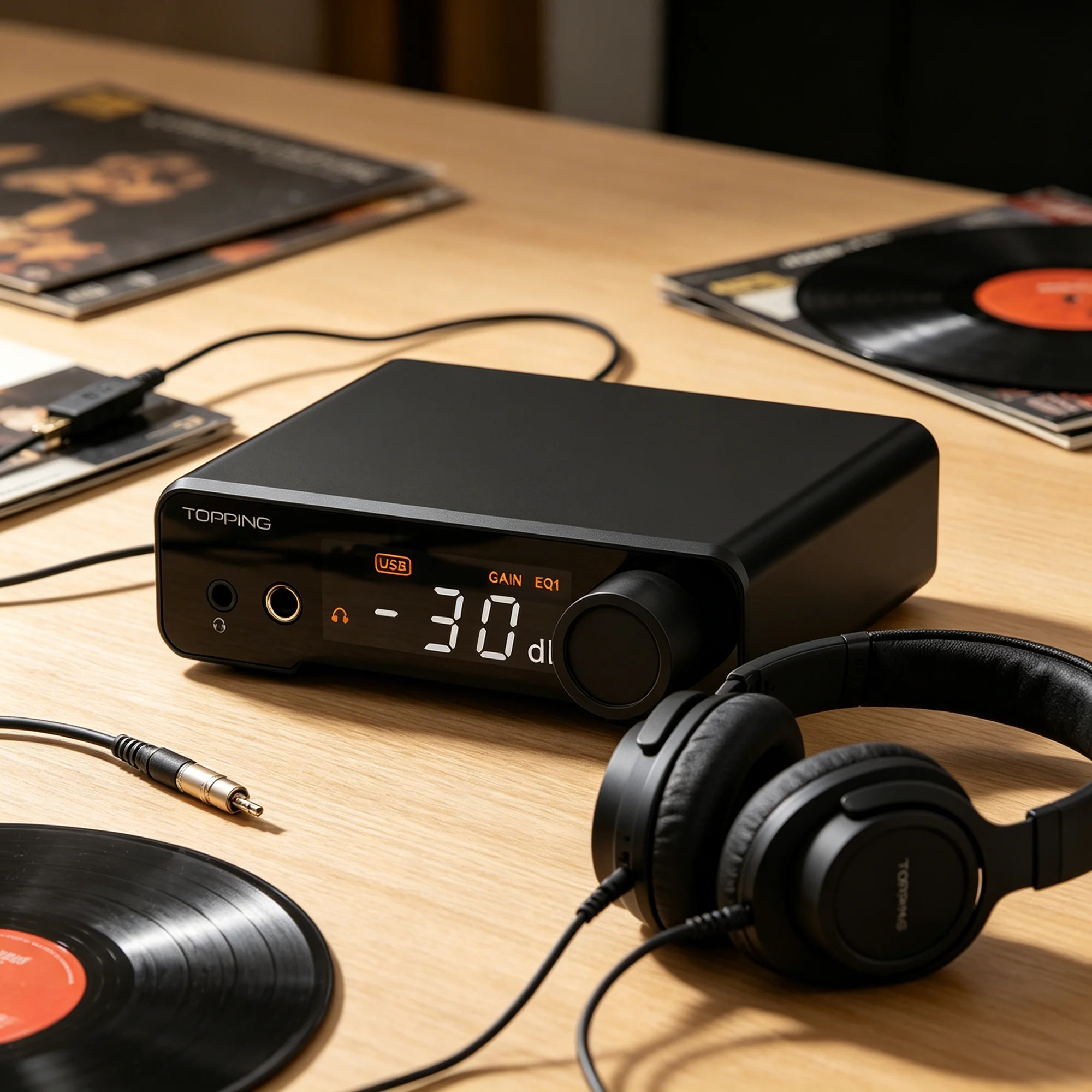 TOPPING DX1II HIFI DAC Headphone Amp Combo | 4.4/3.5 Output  ES9039Q2M DSD PCM24BIT 192KHZ HIFI DAC Preamplifier DXII