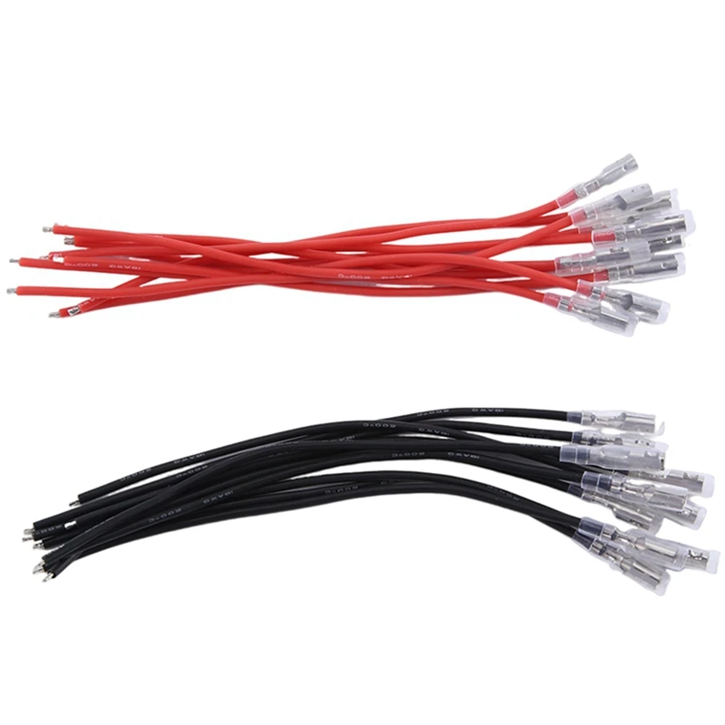 20 PCS 16AWG Silicone Wire 4.0Mm Bullet Male & Female Plug For WPL MN SCX10 TRX4 RC Car 370/540/775 Brushed Motor ESC Durable