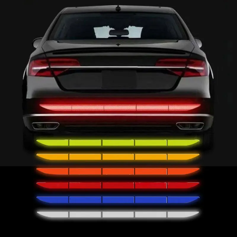 Car Sticker Reflective Warning Safety Tape Anti Collision Warning Reflective Sticker for Automobile Trunk  Car Decoration