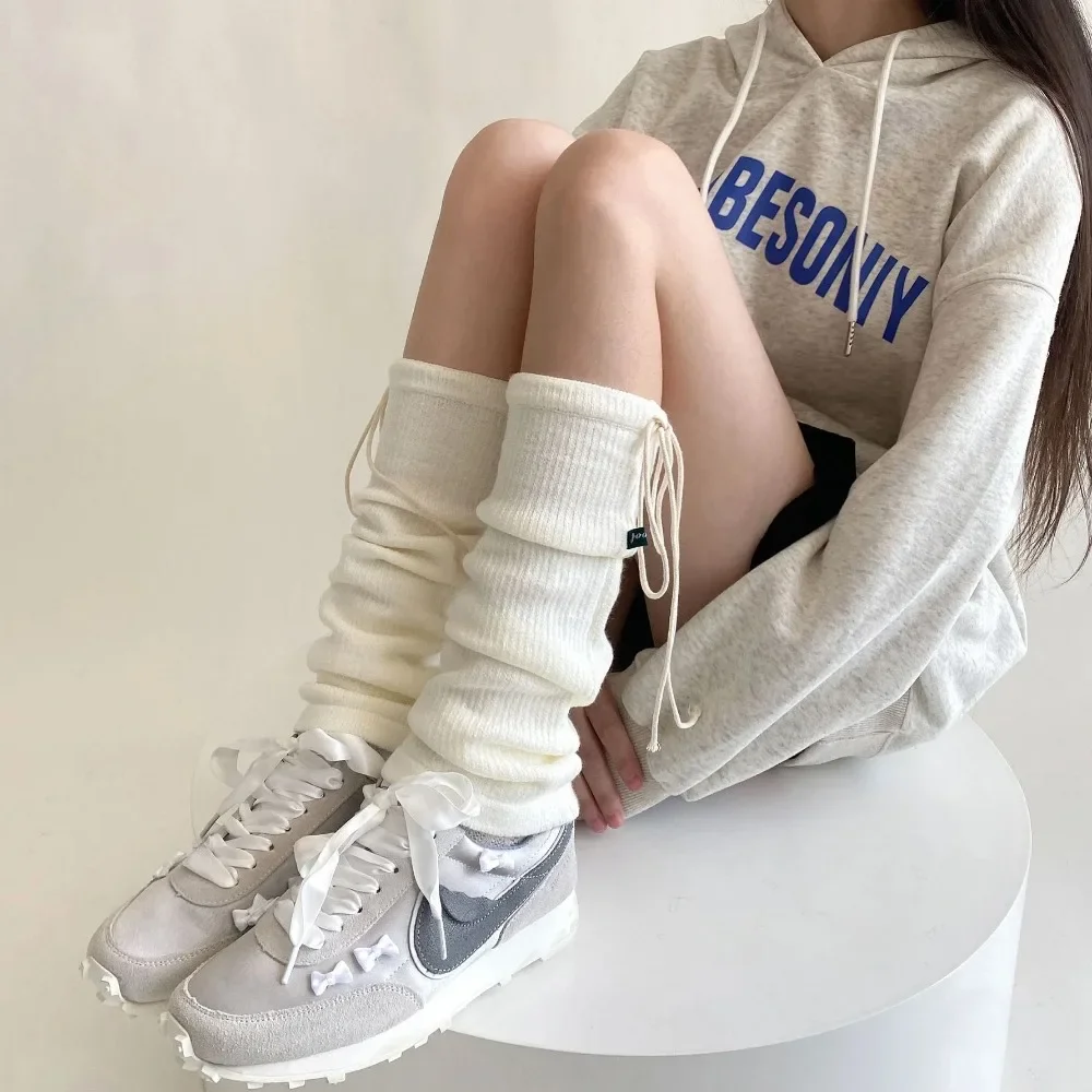 

Горячие Y2k гетры для девочек, женские гетры JK Lolita, бандажные длинные носки с бантом, чулки, вязаные гольфы, корейские