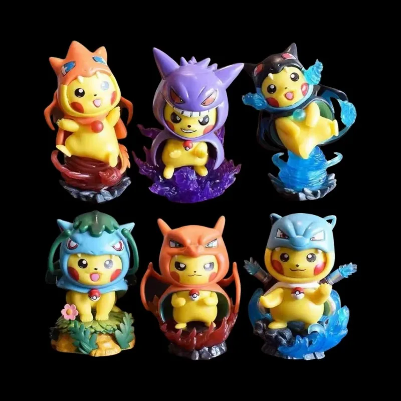 

Аниме персонаж Покемон кукла Пикачу Cos Gengar Charizard модель куклы коллекция игрушек подарок мультфильм милая маленькая статуя украшения