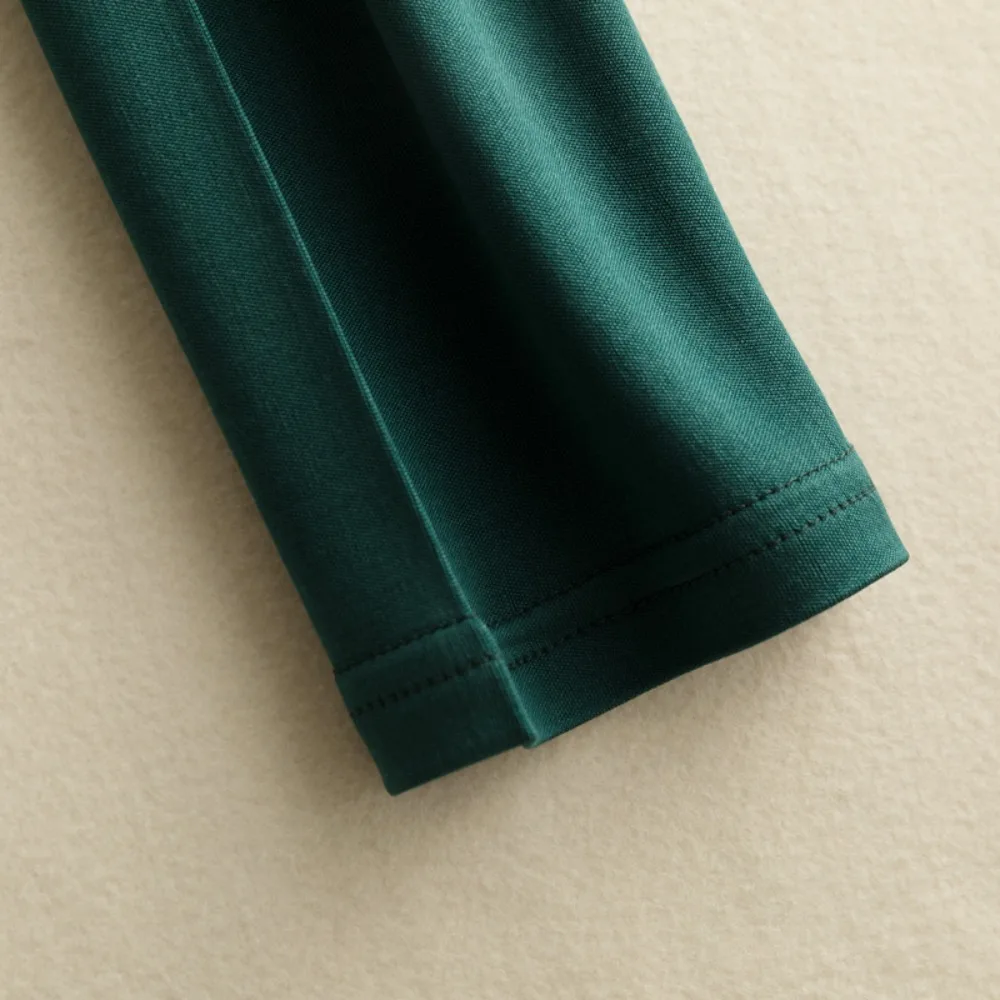 ملابس نسائية موضة خريف وشتاء 2025 23% حرير التوت الطبيعي بقصة ضيقة قابلة للتنفس لرفع الورك سراويل مرنة #3