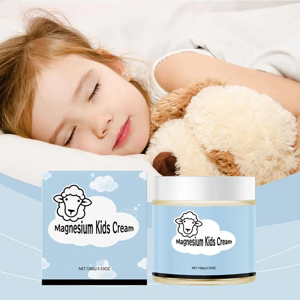 100g Sheep Organics Magnesium Lotion for Kids,Topical Magnesium Cream Helps Kids Stay Calm at Bedtime and During The Night D0I3