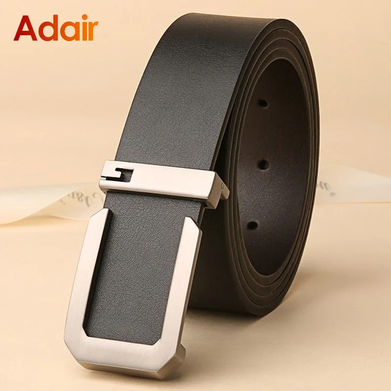 

Men Belts Genuine Leather Bussines Fashion Designer Belt Luxury Casual Brand Waistband High Quality Belts for Men Strap HQ239