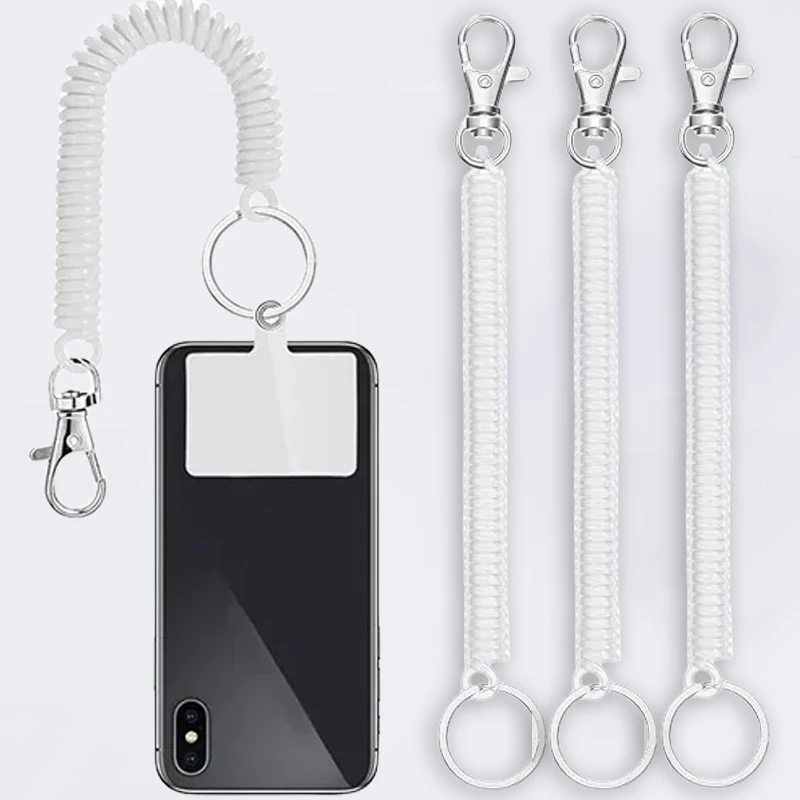 متعددة الوظائف الهاتف المحمول الحبل حزام مكافحة خسر سلسلة دوامة مطاطا الربيع حبل للهواتف الأشرطة المفاتيح حلقة رئيسية حامل