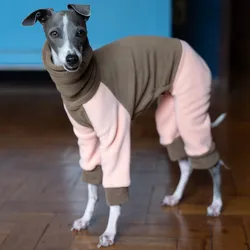 Iggy-Turtleneck for Dogs, Soft Elastic Stitching Clothes, Four-legged Clothes, Greyhound, Hairless, Orange