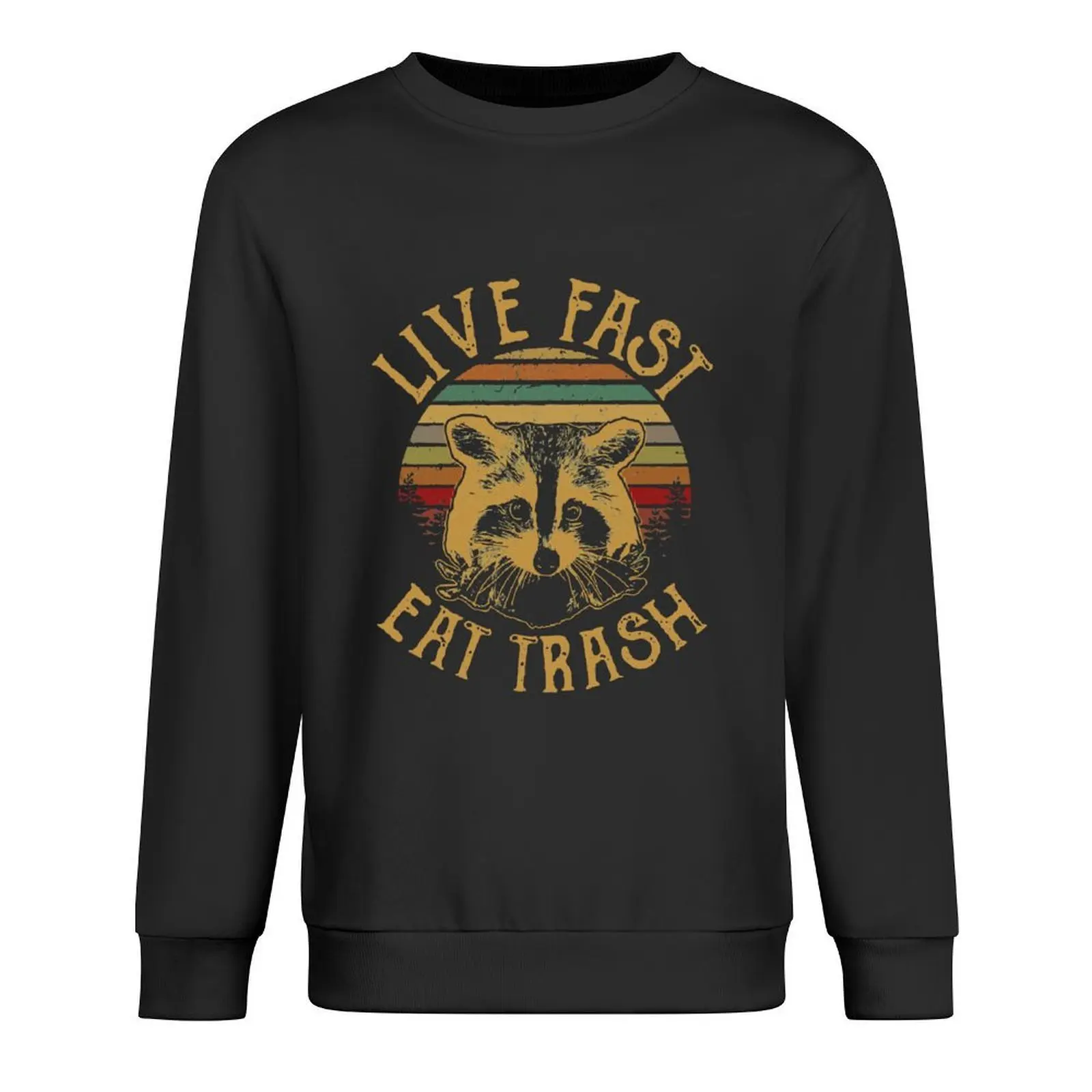 

Live Fast Eat Trash Pullover male clothes aesthetic clothing men's sweat-shirt mens designer clothes new sweatshirt