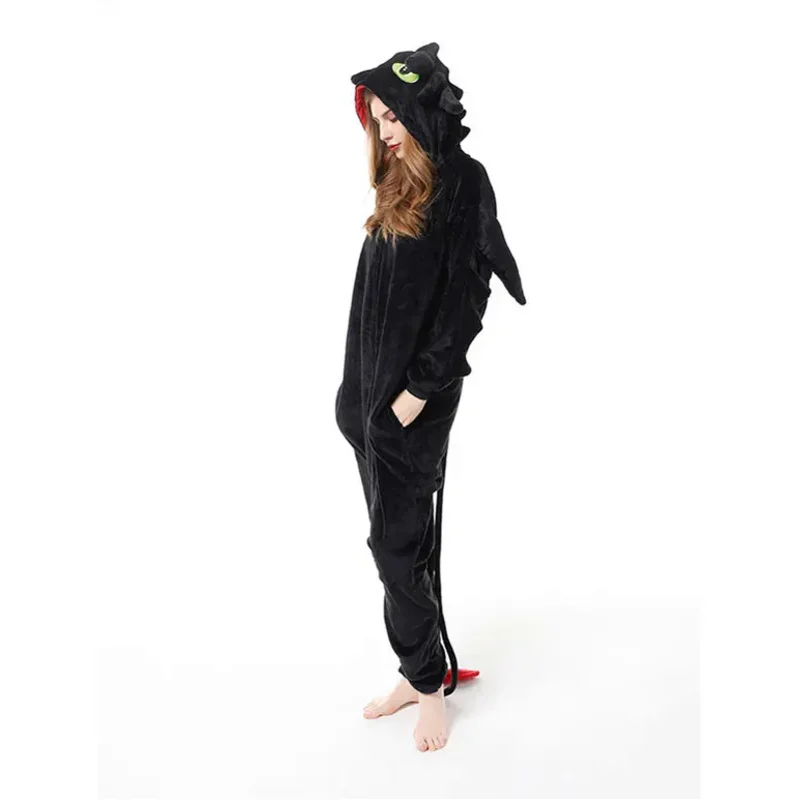 2025 New How to Train Your Dragon Toothless Onesies Anime Cosplay Costume Pajamas Adults One Piece Pyjamas Sleepwe wat157