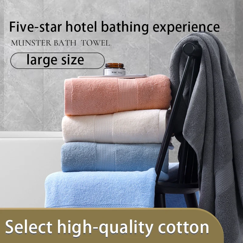 

Highly Absorbent Lint-Free Large Cotton Wrap Towel High-End Hotel Style for Beach Pool Party