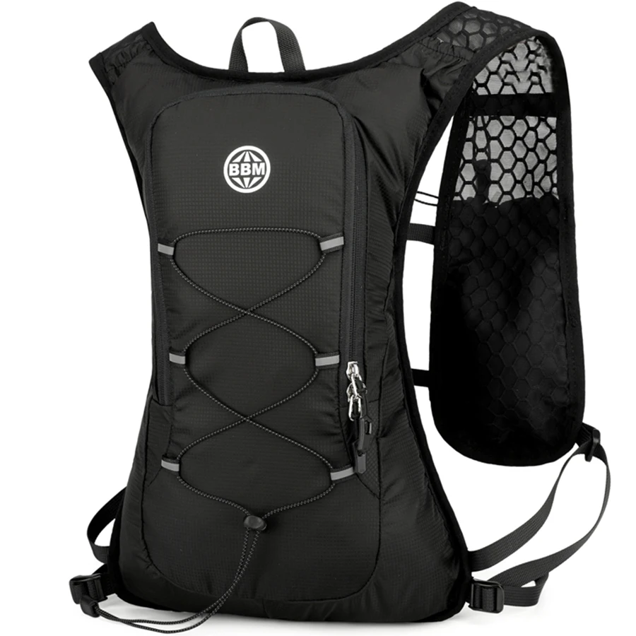 Laufweste mit Hydrationssystem für Damen und Herren, Ultraleichter Atmungsaktiver 5L Laufrucksack mit Handyhalter, Lauf-Rucksack mit Hydrationssystem