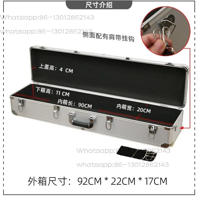 Portable Aluminum Frame Storage Case, High Waterproof Shockproof Hard Box for Tools Instruments Equipment & Home Documents