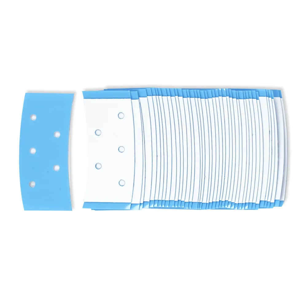 

36pcs Blue Mini Hair Tape Wig Waterproof Transparent Double Sided Adhesive Tape for Toupee Wig Hair Extension