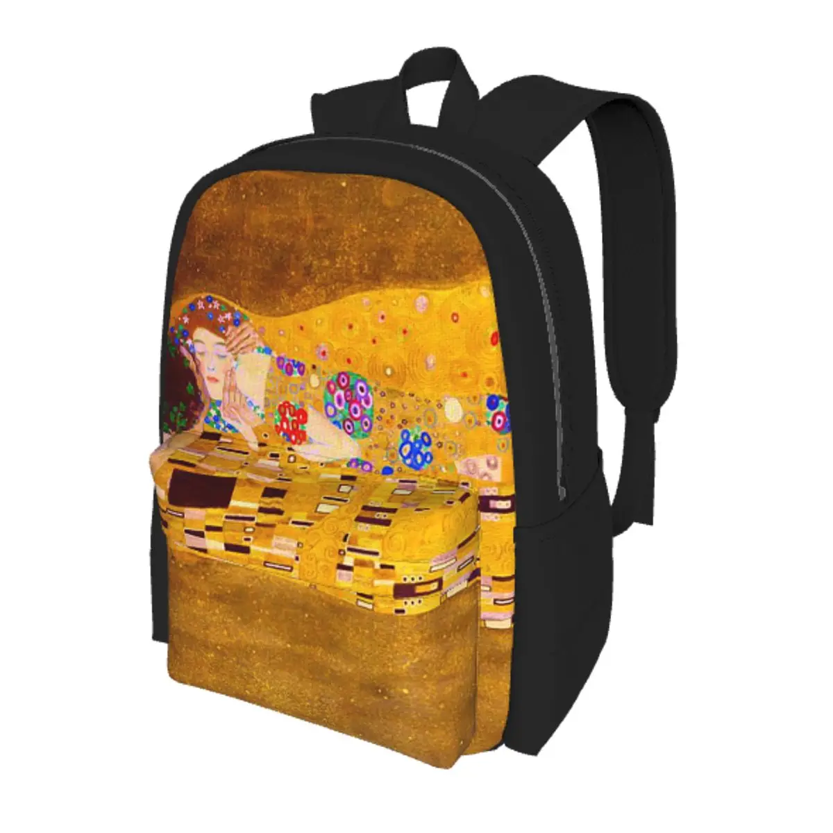 

Gustav Klimt The Kiss Abstract Freyas Art Student Backpack School Bag Hiking Travel Daypack for Boys Girls Bookbag Shoulder Bags