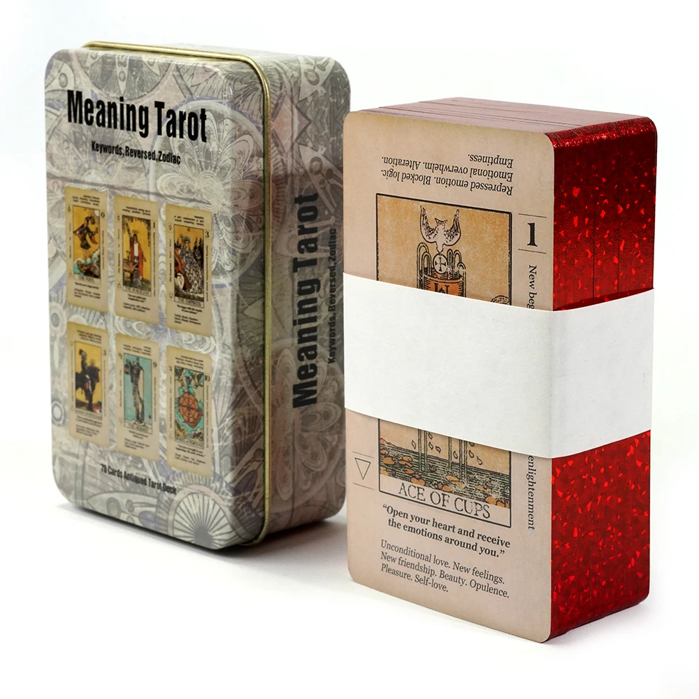 

Tin Box Beginner Tarot Learning Tarot Tarot Cards for Beginners with Meanings on Them Keywords