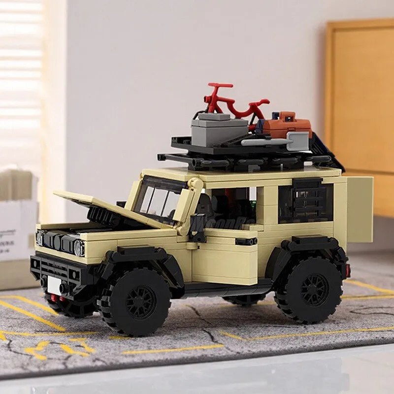 

Серия автомобилей MOC, строительные блоки, сборная игрушка, городской внедорожник, транспортный инструмент, модель, подарок на день рождения для мальчика, орнамент