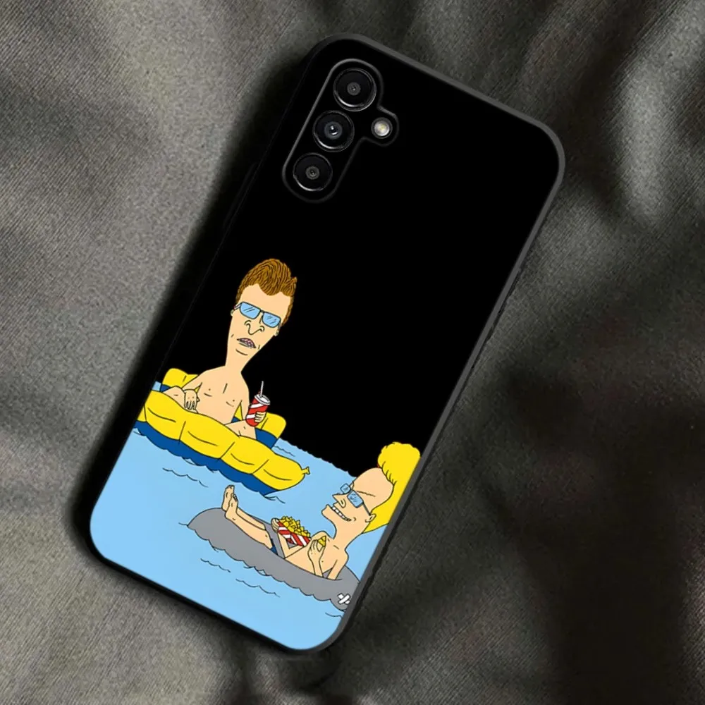 B-Beavis and Butthead Phone Case For Samsung Galaxy A13,A21s,A22,A31,A32,A52,A53,A71,A80,A91 Soft Black Phone Cover