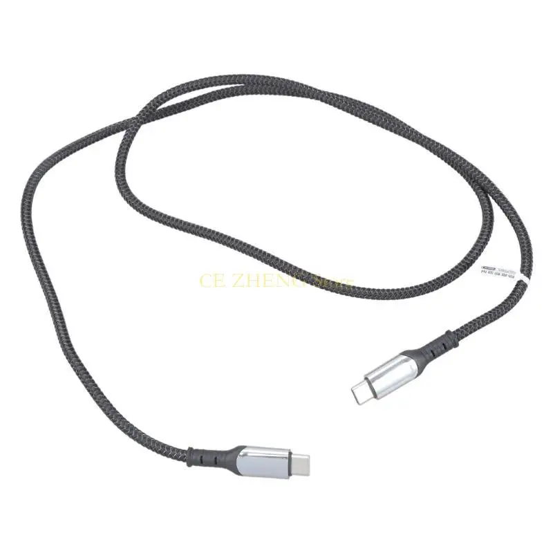 E56B Type-C إلى Type-C كابل نقل بيانات ذكر-ذكر 5A LED كابل شحن سريع PD100W #5