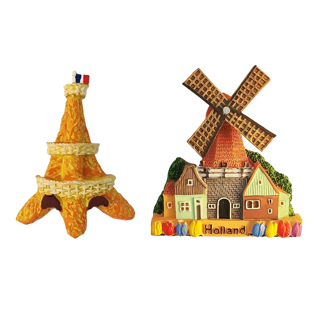 

Netherlands Windmill Fridge Magnets Travelling Souvenirs Paris the Eiffel Tower Fridge Magnetic Sticker Friend Gifts for Home